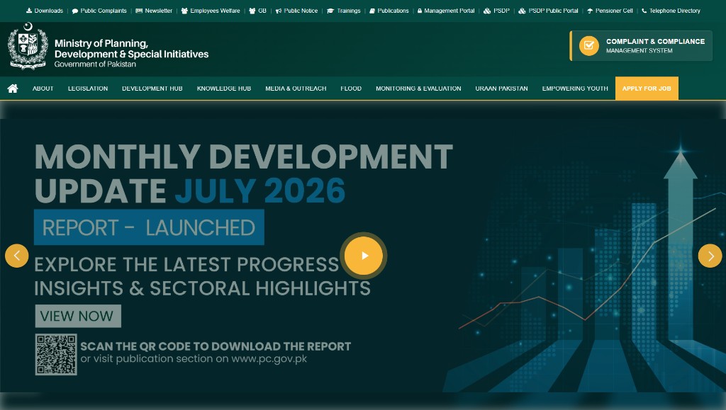 Planning Commission of Pakistan Website
